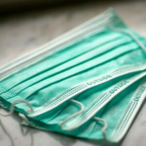 Protective masks, normally used for surgery, are now in use to fight the Corona Virus SARS-nCov-19.
