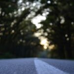 Asphalt road surface