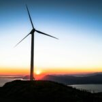 sunset below Patras windmill