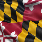 US state flag of Maryland