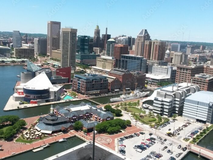 The National Aquarium's floating wetland project will be located in