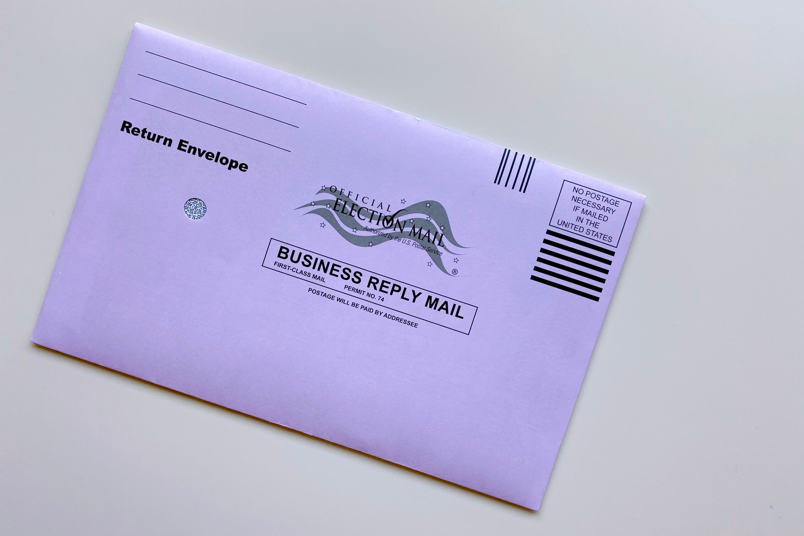 Election mail envelope