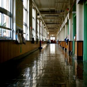 empty building hallway