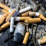 Cigarette butts and Juul pods