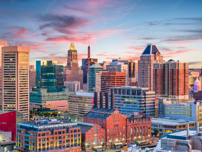 Baltimore, Maryland, USA Skyline