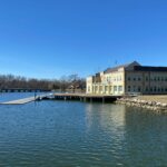 Hubbard Hall, aka the Naval Academy boathouse, Annapolis, Maryland, at midday on Saturday, February 4, 2023.