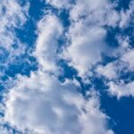 White cloud and blue sky