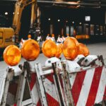 Construction site barricades