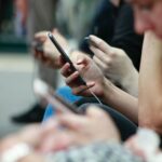 I heard recently that the average person scrolls the height of Big Ben in a day. Whilst waiting for a delayed train in Bath I spotted this line of hands on phones – all endlessly scrolling.