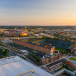 Aerial photo Oriole Park and MT Bank Stadium