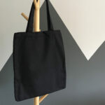 Black tote bag