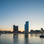 city skyline across body of water during daytime