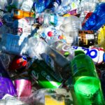 A recycling bin near Bournemouth beach, helping people to recycle their plastic.