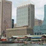 Beautiful summer day in Baltimore's Inner Harbor