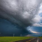 A thunderstorm rolls over the Texas prairie.