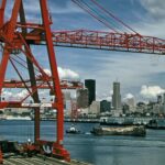 Jun. 1973: Port of Seattle freight handling equipment (Doug Wilson / Documerica)